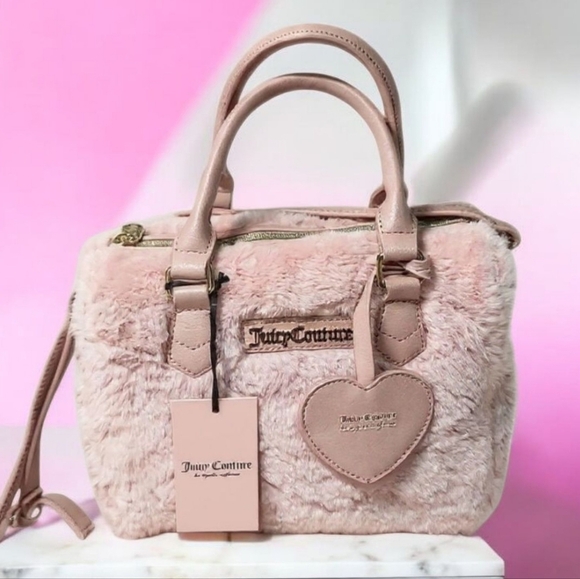 Juicy Couture Faux Fur “Taffy” Satchel – NWT 💖 - Picture 1 of 7